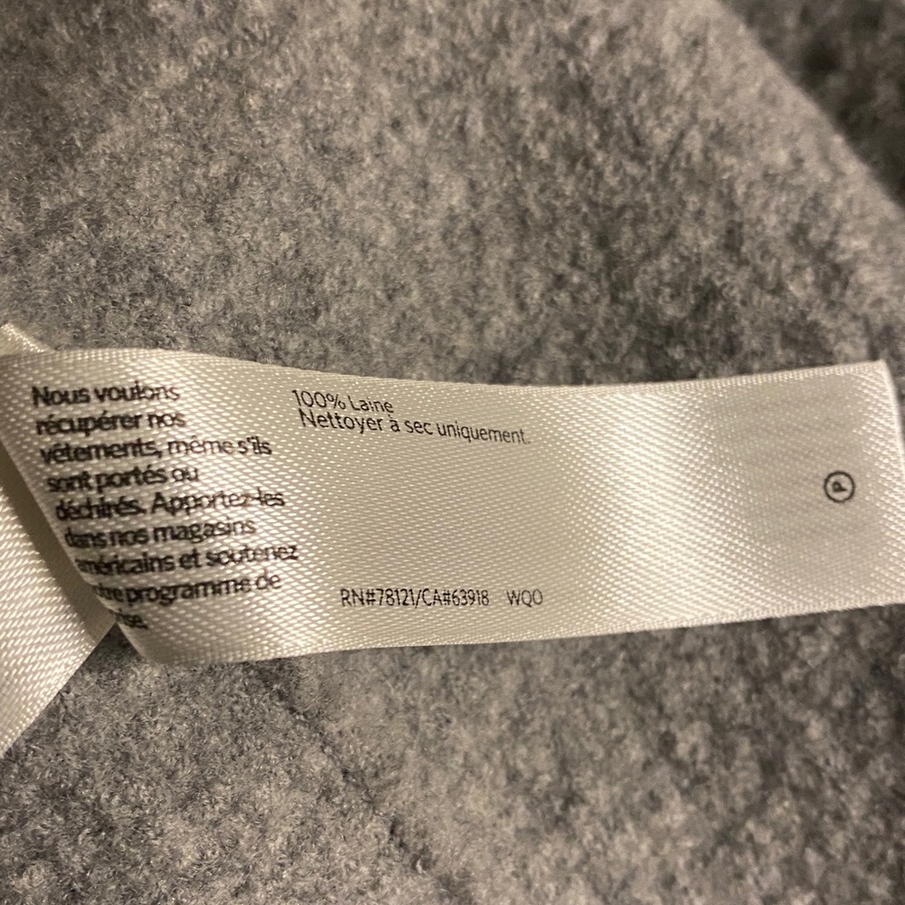 Eileen Fisher 💯 Wool Beautiful Wrap Sweater Jacket Pockets Excellent Condition - Picture 13 of 14